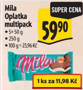 Mila Oplatka multipack, 5x 50 g
