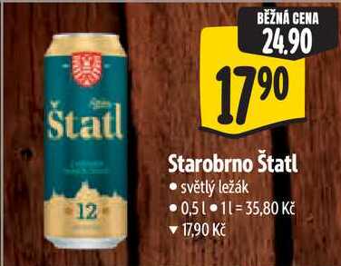 Starobrno Štatl, 0,5 l