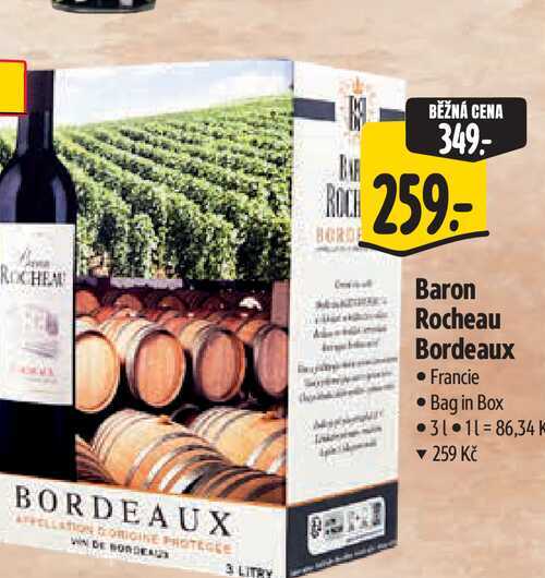   Baron Rocheau Bordeaux 3 l
