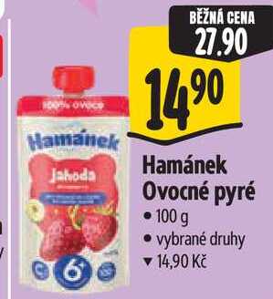 Hamánek Ovocné pyré 100 g
