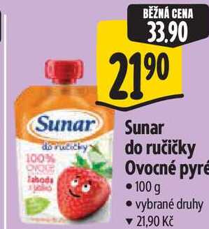Sunar do ručičky Ovocné pyre 100 g