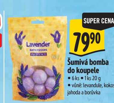   Šumivá bomba do koupele 6 ks 