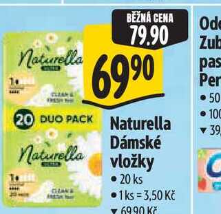   Naturella  Dámské vložky 20 ks 