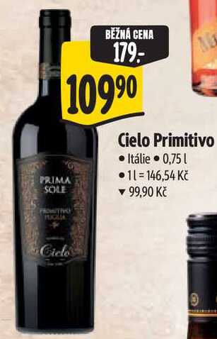 Cielo Primitivo, 0,75 l