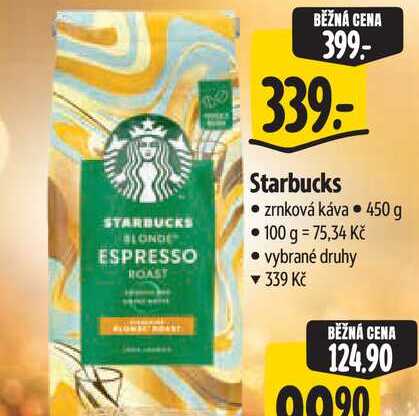   Starbucks zrnková káva  450 g  