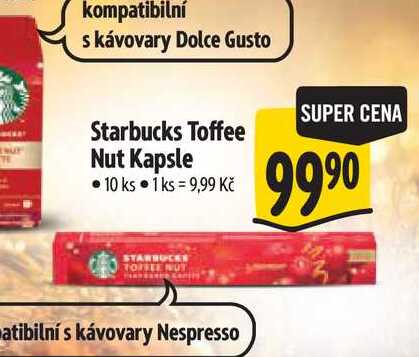   Starbucks Toffee Nut Kapsle  10 ks 