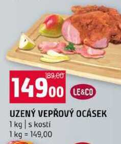 UZENÝ VEPŘOVÝ OCÁSEK 1 kg s kostí 
