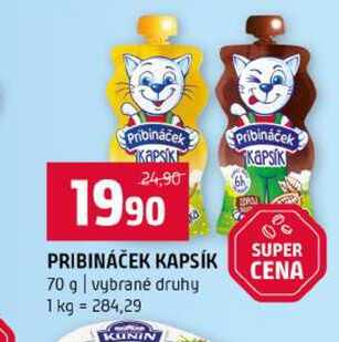PRIBINÁČEK KAPSÍK 70 g vybrané druhy