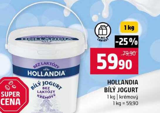 HOLLANDIA BÍLÝ JOGURT 1 kg krémový