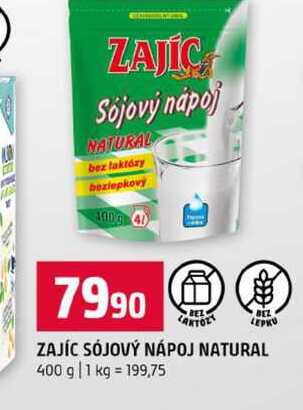 ZAJÍC SÓJOVÝ NÁPOJ NATURAL 400 g