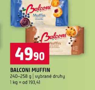 BALCONI MUFFIN 240-258 g vybrané druhy