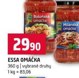 ESSA OMÁČKA 360 g vybrané druhy