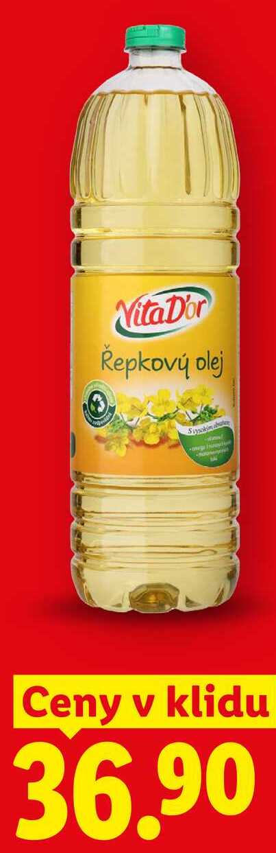 VitaDor Řepkový olej, Ceny v klidu 36.90 