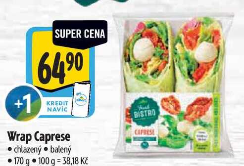 Wrap Caprese, 170 g