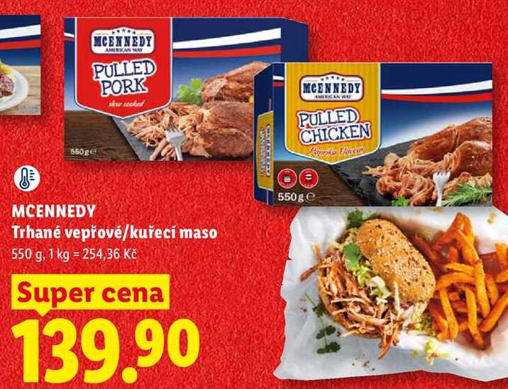 MCENNEDY Trhané vepřové/kuřecí maso, 550 g