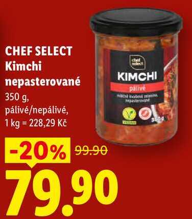 CHEF SELECT Kimchi nepasterované, 350 g