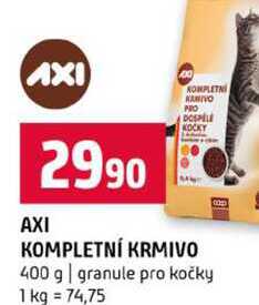 AXI KOMPLETNI KANIVO 400 g granule pro kočky