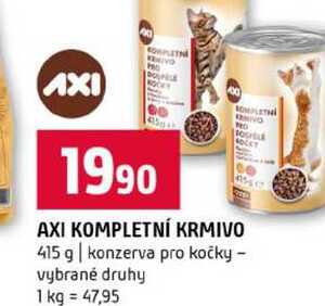 AXI KOMPLETNÍ KRMIVO 415 g konzerva pro kočky vybrané druhy