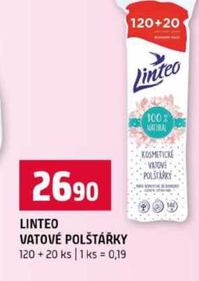 LINTEO VATOVÉ POLŠTÁŘKY 120+20 ks