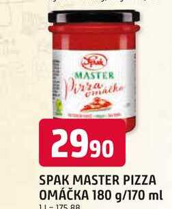 SPAK MASTER PIZZA OMÁČKA 180 g/170 ml 