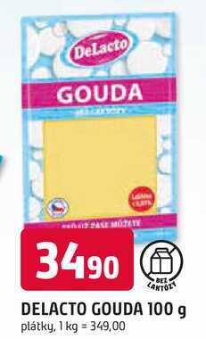 DELACTO GOUDA 100 g plátky