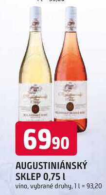 AUGUSTINIÁNSKÝ SKLEP 0,75 l