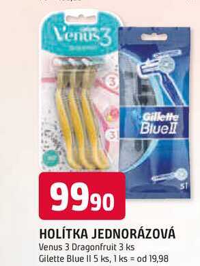 HOLÍTKA JEDNORÁZOVÁ Venus 3 Dragonfruit 3 ks