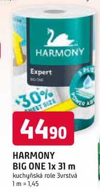 HARMONY BIG ONE 1x 31 m kuchyňská role 3vrstvá