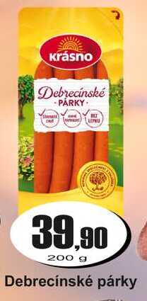 Debrecínské párky 200 g