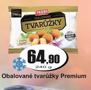 Obalované tvarůžky Premium 240 g