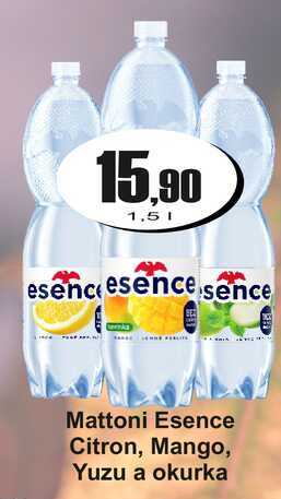 Mattoni Esence Citron, Mango, Yuzu a okurka 1,5 L