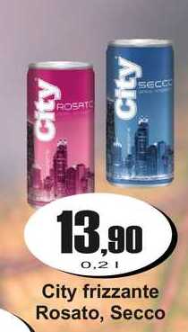 City frizzante Rosato, Secco 0,2 L
