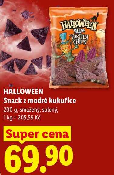HALLOWEEN Snack z modré kukuřice, 200 g