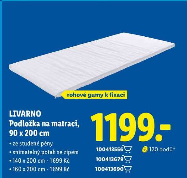 LIVARNO Podložka na matraci, 90 x 200 cm