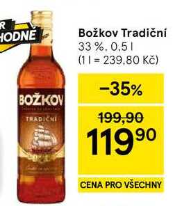 Božkov Tradiční 33%, 0.5 l