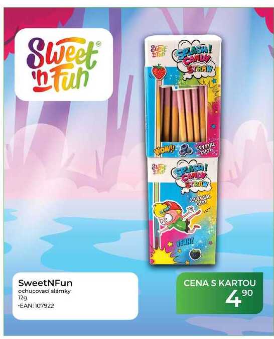 SweetNFun ochucovací slámky 12g
