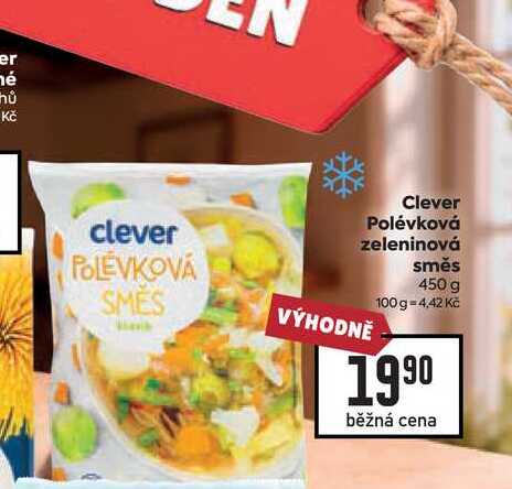 Clever Polévková zeleninová směs 450 g