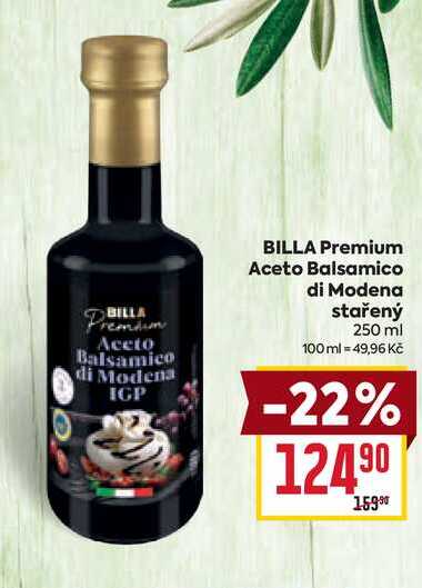 BILLA Premium Aceto Balsamico di Modena stařený 250 ml