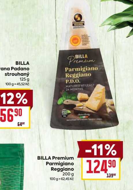 BILLA Premium Parmigiano Reggiano 200 g