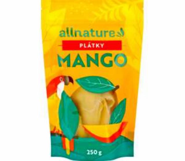 Allnature Sušené ovoce mango plátky