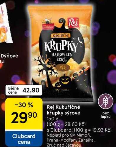 Rej Kukuřičné křupky sýrové, 150 g