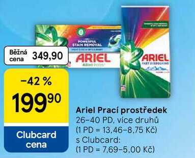Ariel Prací prostředek, 26-40 PD, více druhů