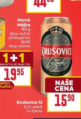 Krušovice 12 0,51, plech