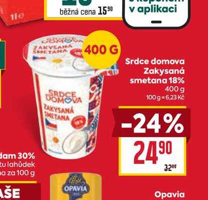 Srdce domova Zakysaná smetana 18% 400 g