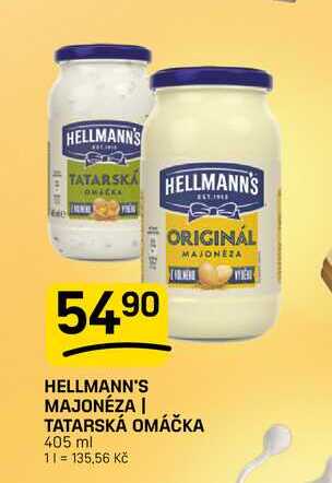 HELLMANN'S MAJONÉZA | TATARSKÁ OMÁČKA 405 ml