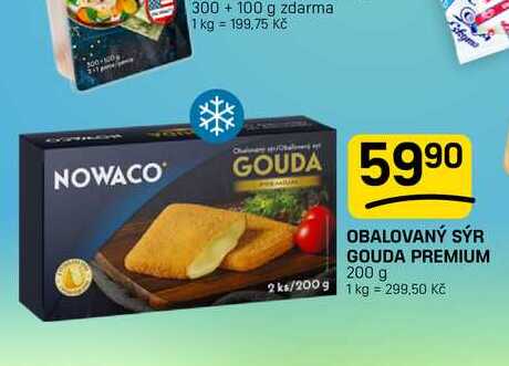 OBALOVANÝ SÝR GOUDA PREMIUM 200 g