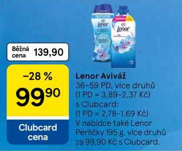 Lenor Aviváž, 36-59 PD