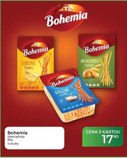 Bohemia Slané tyčinky 80g