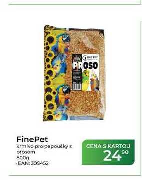 FinePet krmivo pro papoušky s prosem 800g