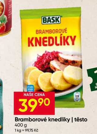 BASK Bramborové knedlíky těsto 400 g